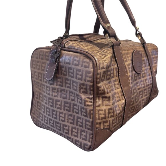 Fendi Crystal Canvas FF Zucca Boston / Duffle Bag - Picture 4 of 10